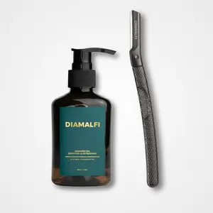 Men’s Shaving Kit – Safety Razor with 5 FREE Interchangeable Blades + Soothing Shaving Gel for a Comfortable, Smooth Shave - Facial Razor - Shaving Gel