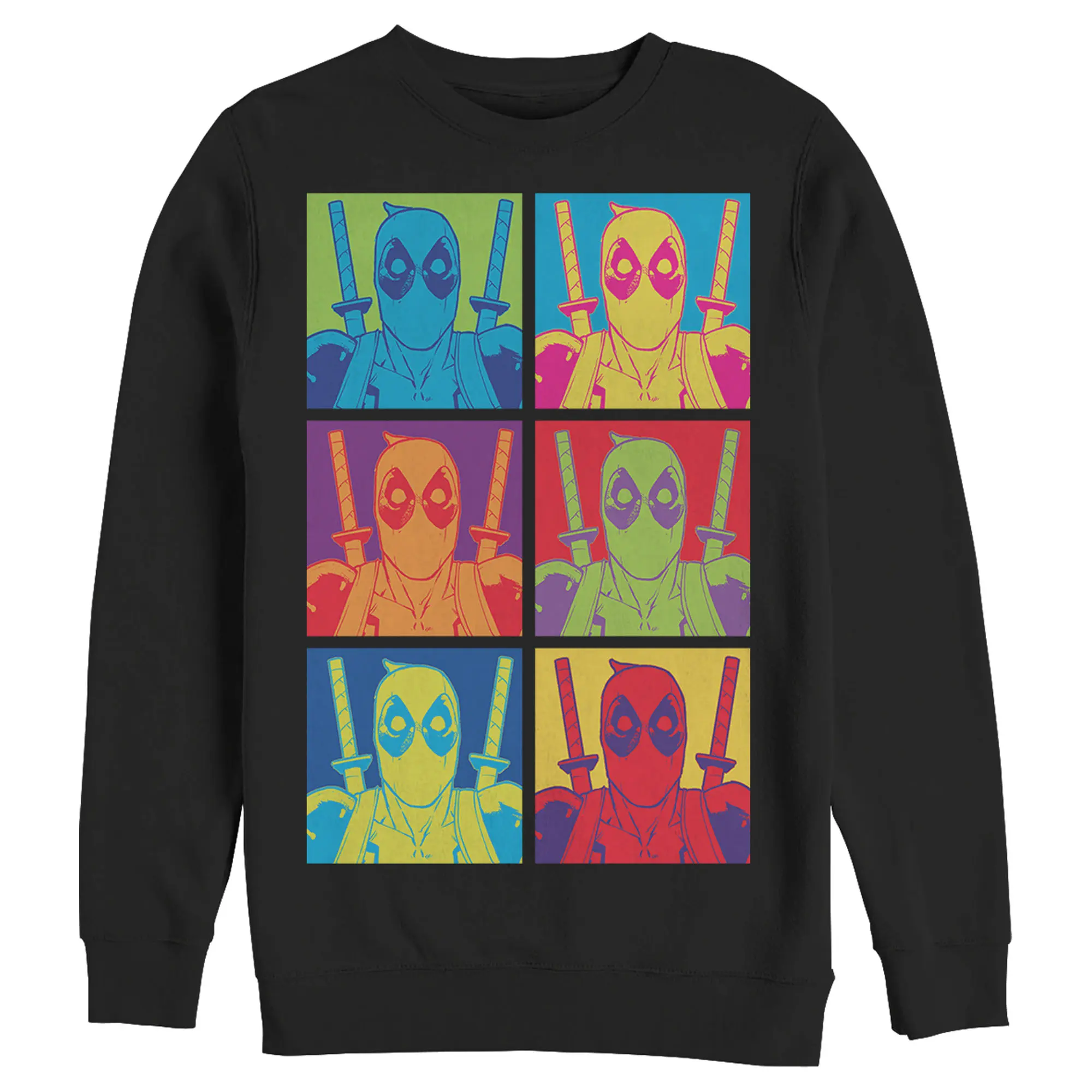 Men's Marvel Deadpool Color Panels Sweatshirt