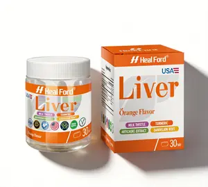 Heal Ford Milk Thistle Liver Cleanse Detox & Repair | 30 Capsules with Silymarin, Turmeric, Artichoke, Dandelion | Herbal Liver Support Supplement for Fatty Liver & Digestive Health | Made in USA