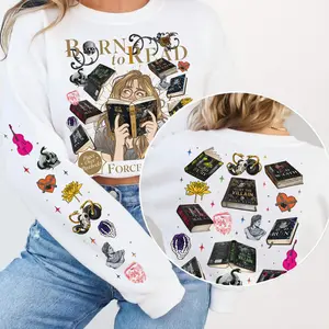 Born To Read Forced To Work Sweatshirt, Hunt The Villain Hoodie, Legacy Of Gods Sweater, Dark Romance Merch, The Heathens Crewneck, Rina Kent Author Lovers Gift