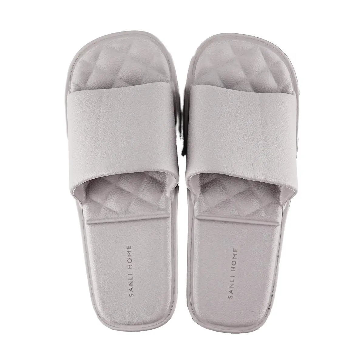 SANLI Foldable Portable Travel Slippers Gray Size M for 39-41