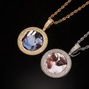 Custom Photo Pendant Necklace | Iced Out Hip Hop Memory Jewelry (Multiple Styles) men's autumn rapper chain