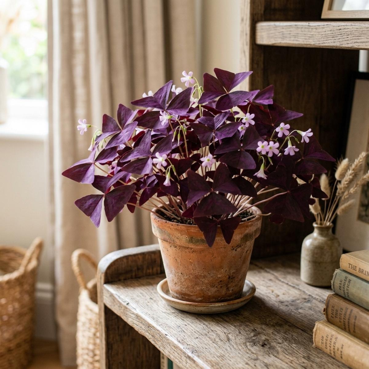 Purple Leaf Oxalis Bulbs for Garden Planting Non-GMO Easy to Grow Indoor Outdoor Perennial Flower Bulbs Hardy for Spring Autumn Planting