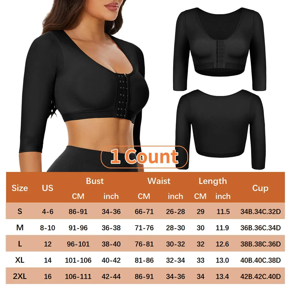 2# Black- 7 Hooks（1 Count）