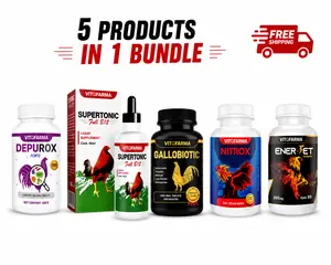 Vitofarma PREMIUM POULTRY NUTRITION PACK | Depurox Forte + SUPERTONIC Full B12 + Gallobiotic + Nitrox + Ener-jet