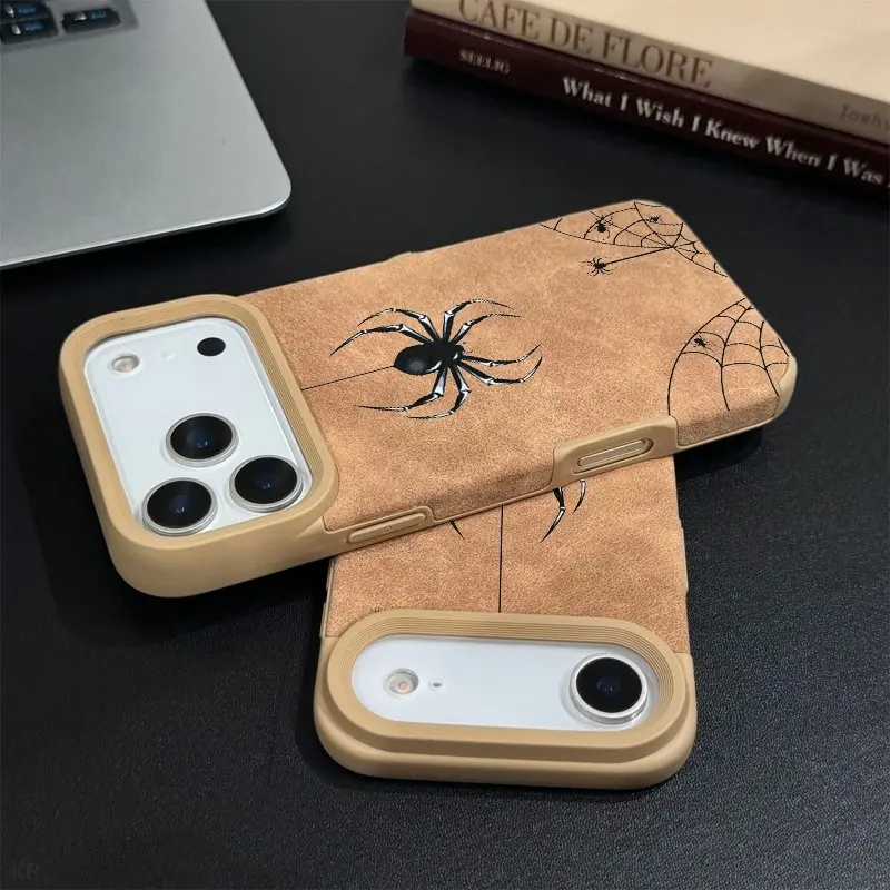 Aesthetic Black Spider Web Cellphone Case - Military-Grade Shockproof, Ultra-Thin Skin-Friendly TPU Protective Accessory, Durable Scratch-Resistance Cover with Full Access Cutouts for iPhone 11 12 13 14 15 16 17 Pro Max, 14 15 Plus