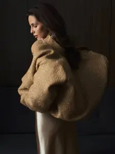 Sequin loose jacket Gold