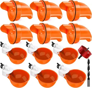 Chicken Feeder No Waste Automatic Poultry Feeder Ports Kit Chicken Feeders and Waterer Set