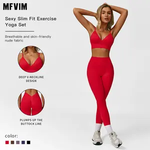 Women's Solid Color Cut-Out Backless Camisole Top & High-Waist Leggings Tracksuit Set, Sporty Comfortable Breathable Outfits for Yoga, Gym, Workouts, Running, Valentine's Day Gift for Girls, Ladies' Four-Season Activewear Gymswear Loungewear Sweatsuit