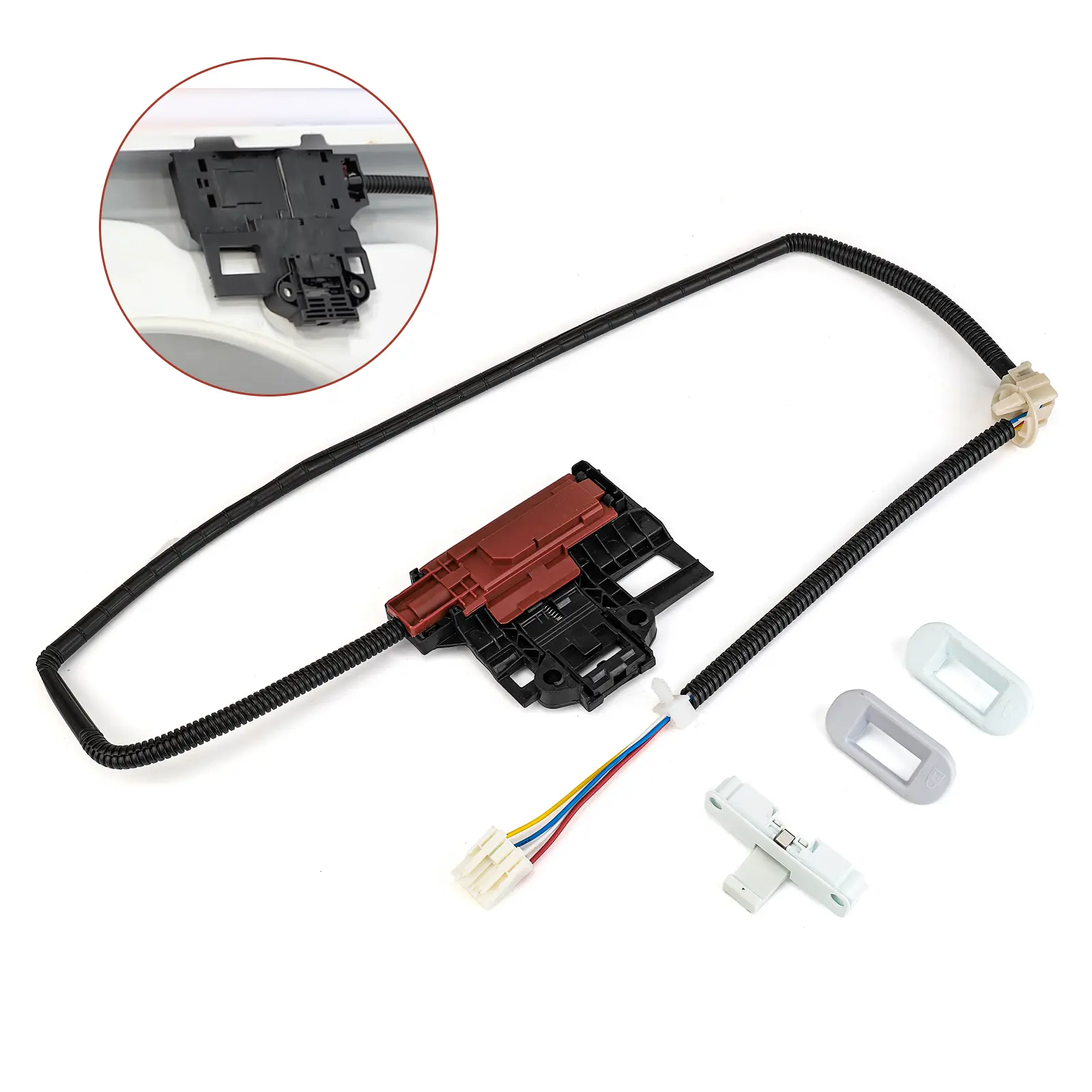 3mirrors W10404050 Washer Lid Lock Latch Assembly and W10240513 Washer Door Strike, Compatible with Whirlpool Kenmore Maytag Amana Inglis Roper Admiral Crosley Washing Machines Replacement