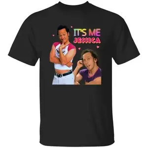 It's Me Jessica T-shirt, The Hot Chick Shirt, Funny Meme Tee, Men Women Casual Cotton Tops Novelty Graphic T Shirt funny tshirt Undershirts Tees Casual Streetwear Classic Plain Men's Women Cotton Moisture Wicking Short Sleeve Crew Neck