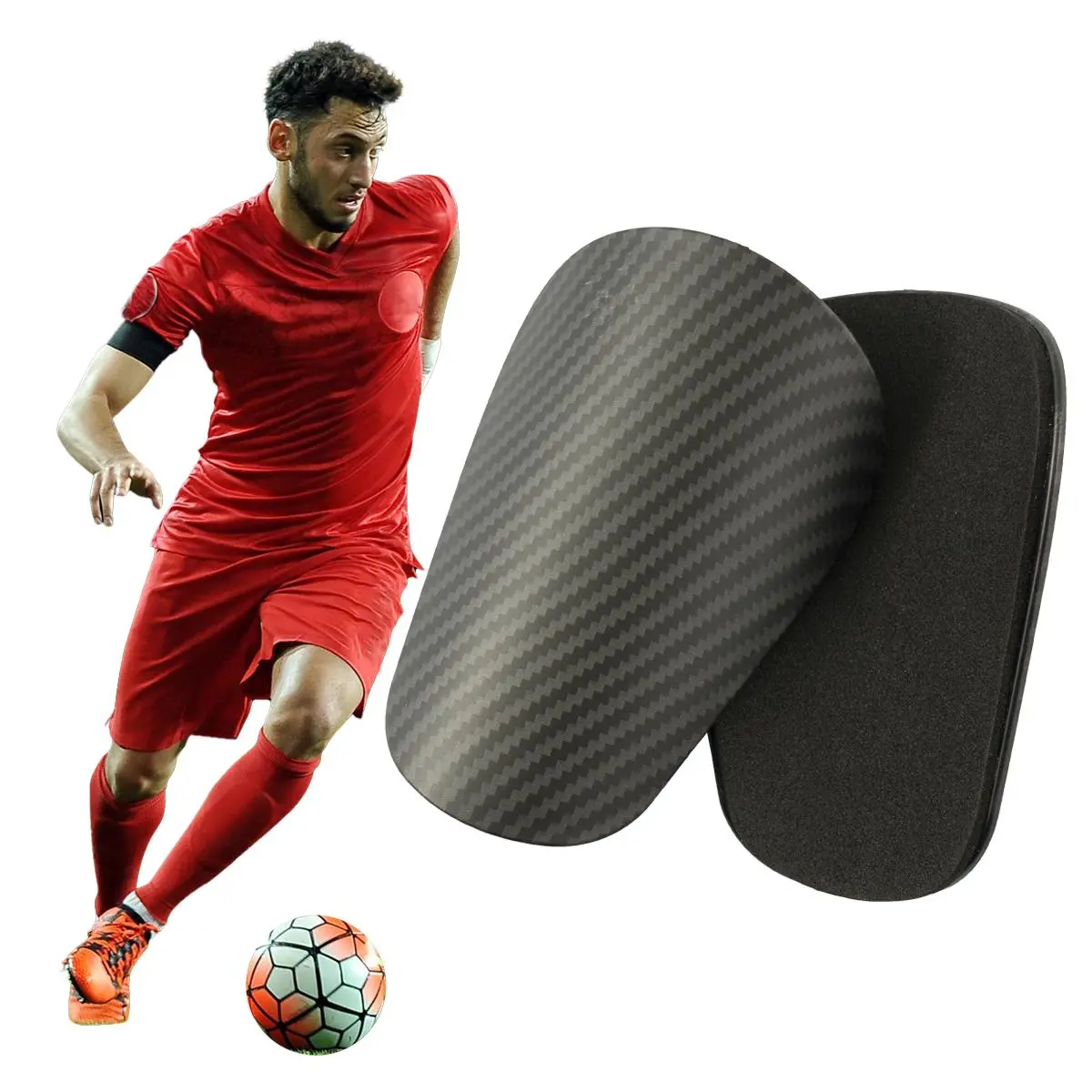 Chevron Print Football Shin Guard, 1 Pair Lightweight Comfortable Football Equipment, Football Training Equipment, Soccer Training Equipment, Soccer Gear for Men & Women