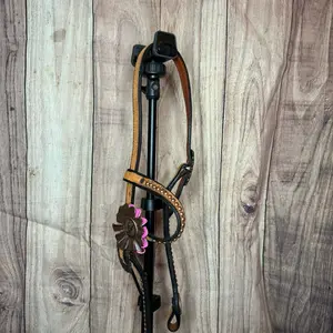 Custom One Ear Headstall for Horse Tack and Riding - High-Quality Leather