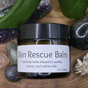 Skin Rescue Balm 2 oz 56g Traditional Herbs Infused to Soothe Restore and Protect the Skin
