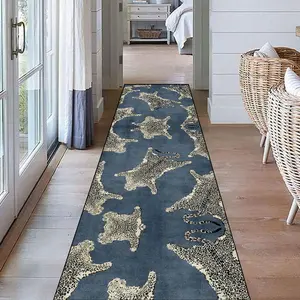 Vintage Abstract Pattern Long Hallway Rug, 1 Count Non-slip Washable Floor Mat, Decorative Carpet for Home Living Room Bedroom Hotel, Bohemian Style Rugs, Area Rugs, Machine Washable Rug