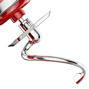 Stainless Steel Spiral Dough Hook for KitchenAid Stand Mixer, Bread Hook Attachment Fits 4.5-5 QT Mixing Bowl for Tilt-Head Stand Mixers,KitchenAid Stand Mixer Accessories, Dishwasher Safe by GVODE