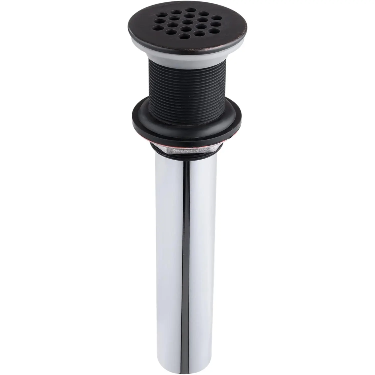Grid Drain Strainer Assembly Without Overflow for Bathroom Sink, C.O. Plug Grid Lavatory Drain, Bathroom Sink Grid Strainer by , Oil Rubbed Bronze