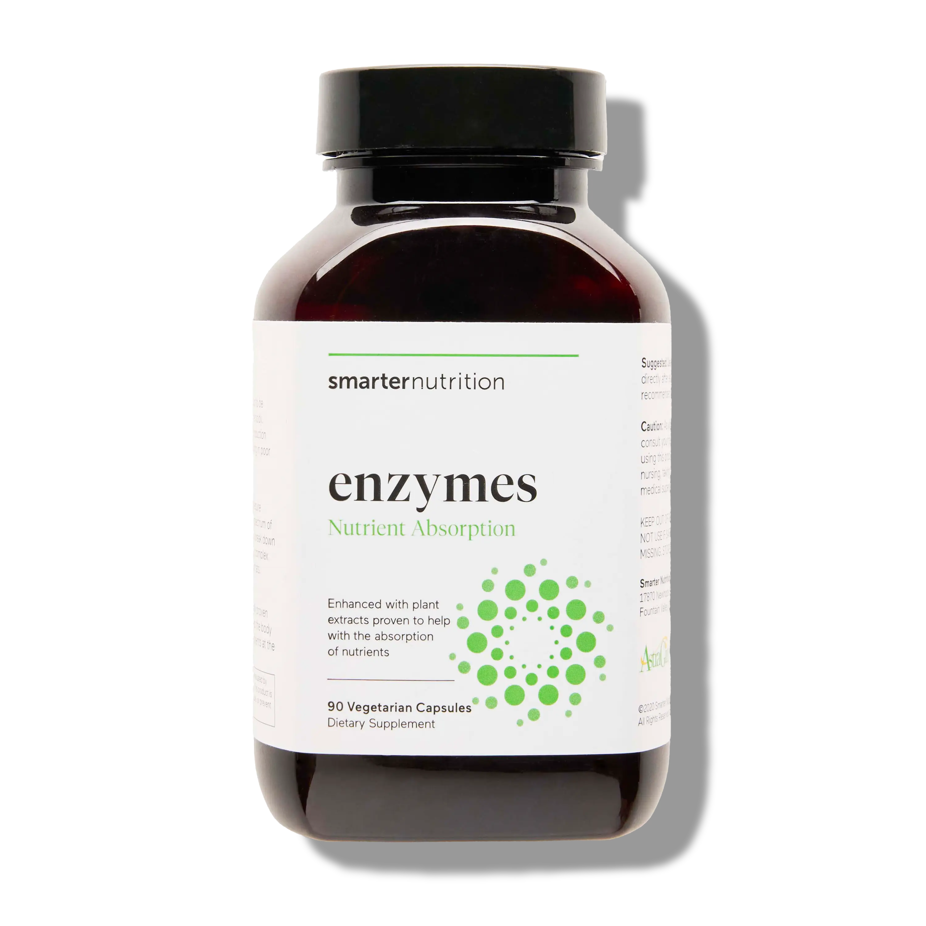 Smarter Nutrition Vegan Digestive Enzymes - Digestion Bloating & Gut Health Support with 16 Multi Enzymes for Nutrient Absorption & Meal Time Comfort for Both Men & Women - 90 Count