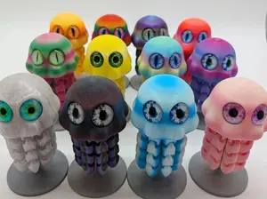 Articulated Flexi Jellyfish with Glass Eyes