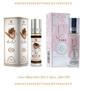 Choco Musk 6ml & Yara Perfume Rollerball 10ml for Unisex – Travel-Friendly Scents