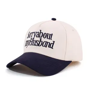 Sorry About My Husband Trucker Hat for Women - Humorous Summer Baseball Cap, Ideal Gift for Witty Moms, Chic Sun Protection, Adjustable Fit for Comfort
