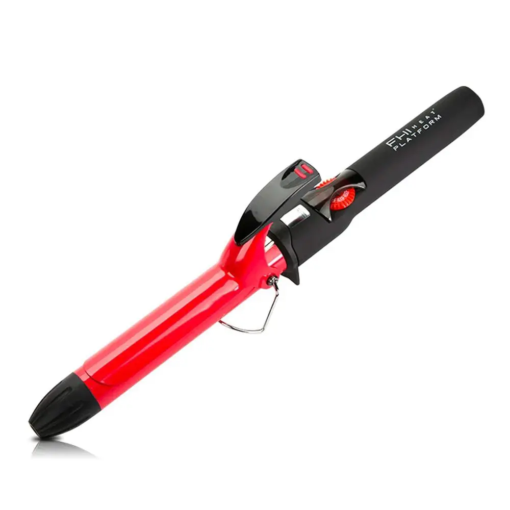 FHI Heat Bounce Curling Iron - Red - 1", Handle, Curly Hair