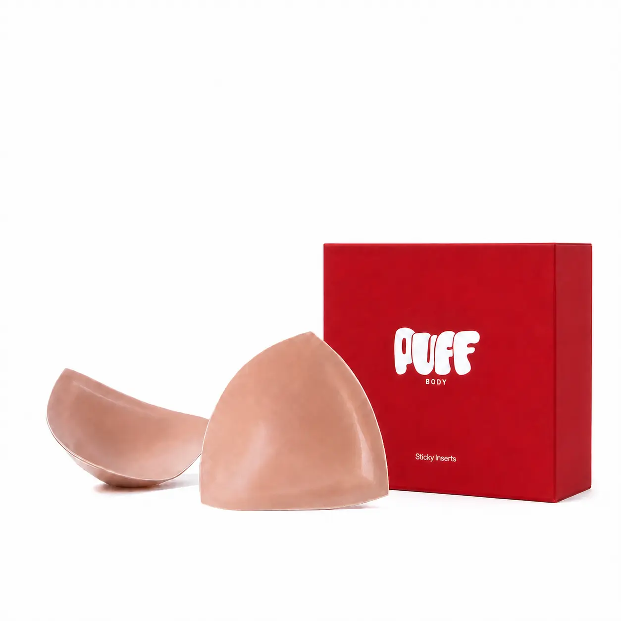 PUFF Inserts – Invisible Lift & Push-Up Sticky Bra Inserts, Patented No-Sew Adhesive Bra Pads for Low-Cut Tops & Dresses