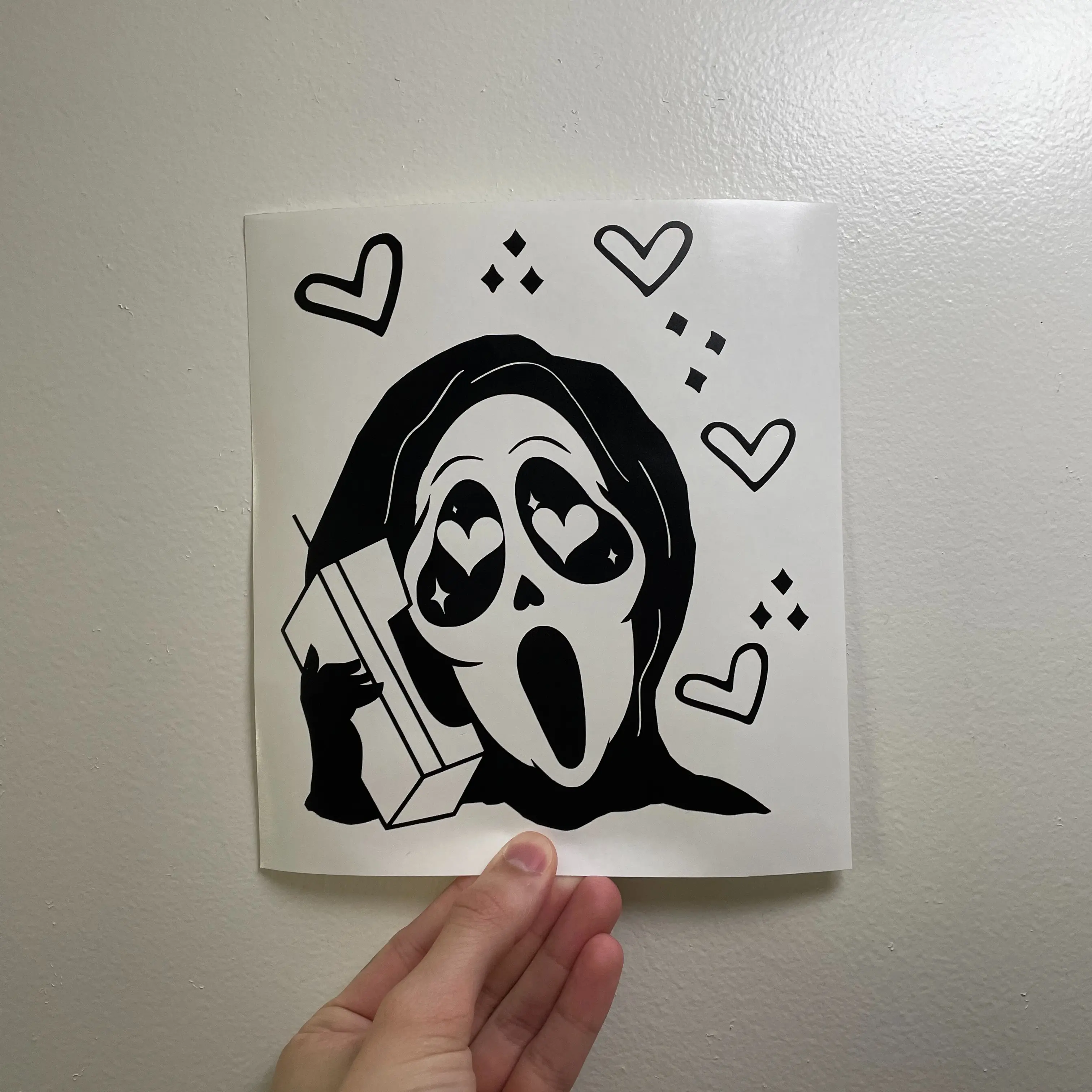 Scream Ghost Face Call Me Vinyl Decal