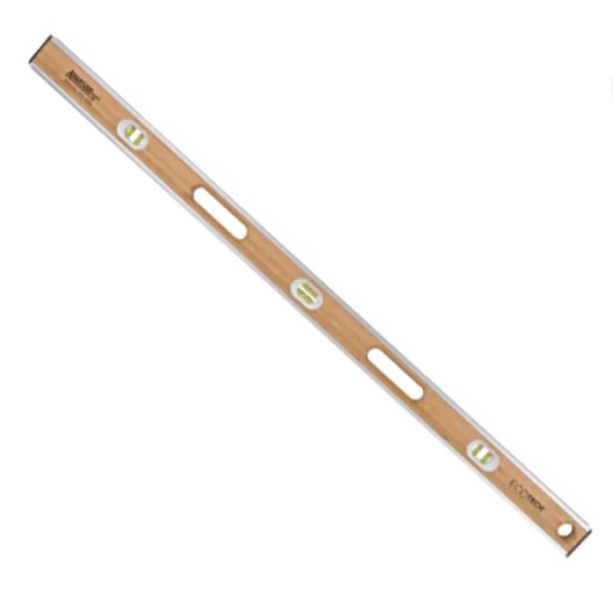 212 MAIN 48 in. Eco-Tech Bamboo Level - Abrasion-Resistant Frame, Rubber Caps, Shock-Proof Construction Tool for Sailing, Water Sports