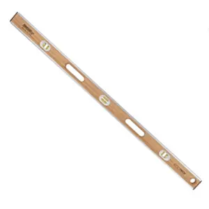 212 MAIN 48 in. Eco-Tech Bamboo Level - Abrasion-Resistant Frame, Rubber Caps, Shock-Proof Construction Tool for Sailing, Water Sports