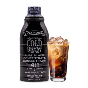 JAVA HOUSE Cold Brew Coffee, Colombian 4:1 Liquid Concentrate, 32 Ounce Bottle JAVA HOUSE Cold Brew Coffee, Colombian 4:1 Liquid Concentrate, 32 Ounce Bottle
