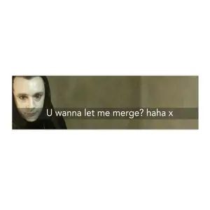 U wanna let me merge? haha x | Bumper Sticker AND Magnet | Funny Meme Sticker | 8.7'' X 2.7'' | Waterproof Premium Quality