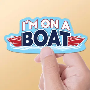 I'm on a Boat Sticker