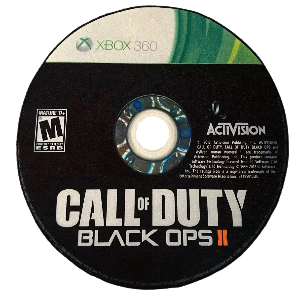 Black Ops 2 Custom CD Game Rug 3x3 Feet | Trendy Personalised Game Carpet | Round Decoration Area Mat |