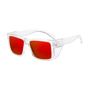 Polarized Safety Glasses for Men Women, Impact & Scratch Resistant ANSI Z87.1 Safety Sunglasses Eye Protection UV-Block