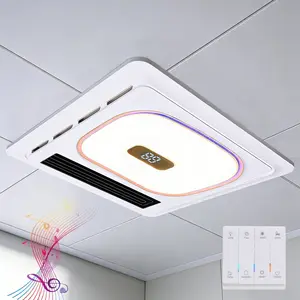 4-in-1 Bathroom Exhaust Fan with Bluetooth Speaker 1800W Dual Heater 180 CFM