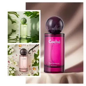 Caché Fragrance | Fleur Éclatante + Ambre Boisé + Santalé | Petal Amber Resonance | Modern Elegance | Eau De Parfum (3 x 1.7oz / 50ml)