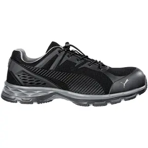 PUMA Safety Mens Fuse Motion 2.0 Low Slip Resistant Composite Toe  Work Safety Shoes Casual - Black