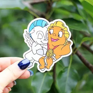 Hercules Sticker, Sticker, Baby Hercules, Baby Pegasus Sticker, Gift, Stickers, Laptop Stickers, Water Bottle Sticker, Glossy