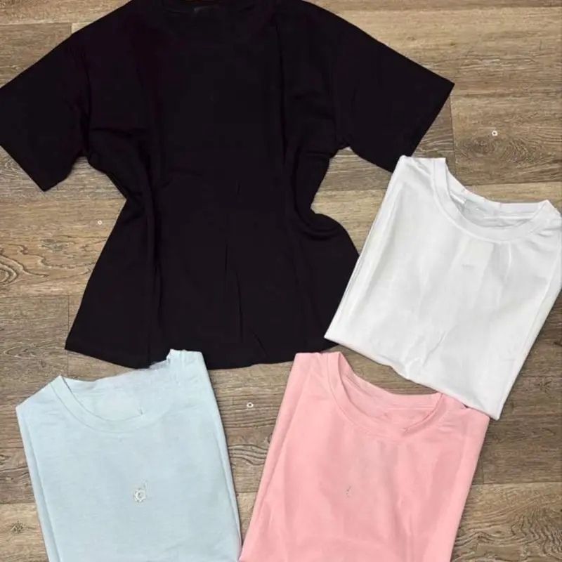 T0603-Basic T-shirt with bows