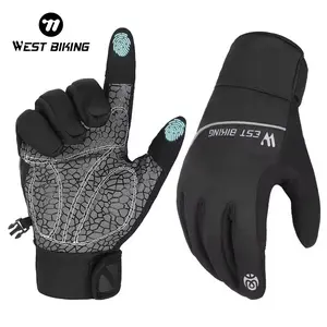WEST BIKING Winter Gloves, Heated & Water Assistant, Ideal for Skiing, Cycling, Motorcycling, Durable Protection for Cold Weather Activities