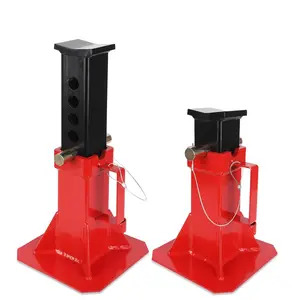 Heavy Duty Pin Type Professional Car Jack Stand with Lock, for Supporting Trucks Trailers Car, 12 Ton (26,400 lb) Capacity, Red, 1 Pair Autos