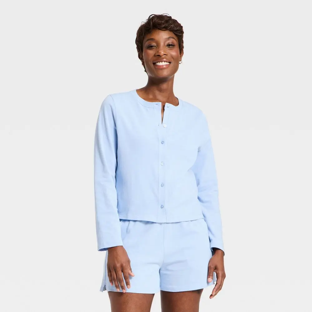 Women's Knit Cardigan - Universal Thread Blue XL