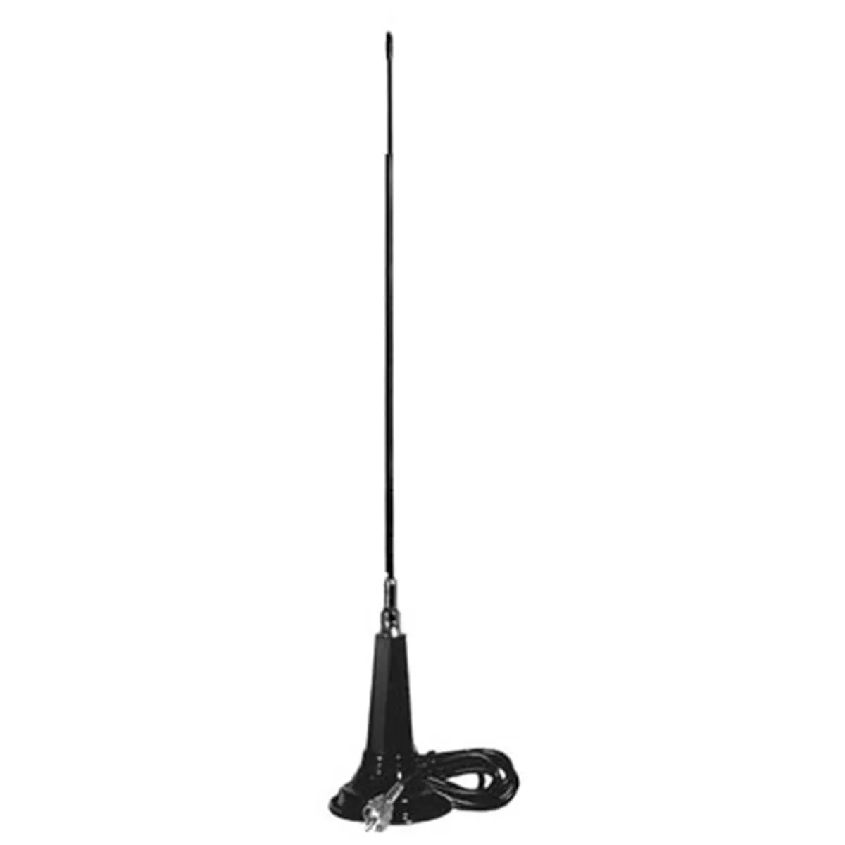 212 MAIN PC36 36-in SS Whip Antenna - 3-in Magnet with Protective Base, 12-ft & 15-ft Prewired RG58 Coax Cable, PL-259 UHF Connector, 75 Watts Base Loaded Antenna for Phones, Action Cameras