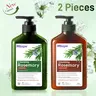 MBZPE Organic Rosemary Oil Biotin Haircare Shampoo & Conditioner Nourish Kit, Sulfate-Free Wash for Adults, Anti-Hair Fall, Thinning & Dandruff Care, Frizz Tamer, Breakage Reducer, Gloss Booster, Non-Toxic for Men & Women