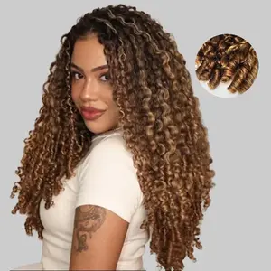 [NEW ARRIVAL] ISEE HAIR Highlight Burmese Curly Half Wig 250% Density InvisiFit Strap Flip Over Wig for Beginners #iseehair #ISEECrochetNewArrivals #SummerVibes