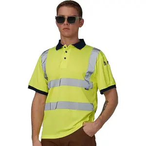 AYKRM High Visibility Security Polo Shirts neon Construction Work Shirts