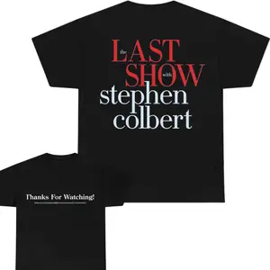 The Last Show Stephen unisex T-Shirt, The Late Show Colbert Gift Graphic Tee, Historic TV Show Final 2026 USA Thanks For Watching Unisex T-Shirt