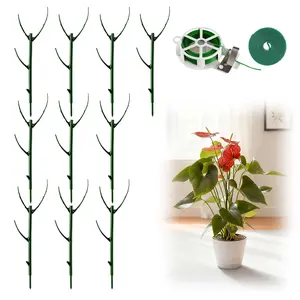 Stackable Monstera Plant Support Stakes – 10 Pack Durable Climbing Plant Support for Indoor & Outdoor Potted Plants, Garden Stakes for Pothos, Philodendron & Vine Plants