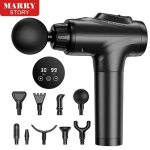 【Multi-Functional】Massage Gun with Attachments, Full-Body Relief, Reduces Fatigue, Boosts Performance，30 speeds & 9 heads massage gun targets sore muscles, dealsforyoudays